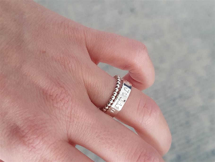 zilveren ring