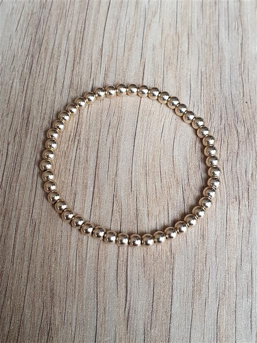 gold filled balletjes armband