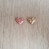 glitter hartjes pin
